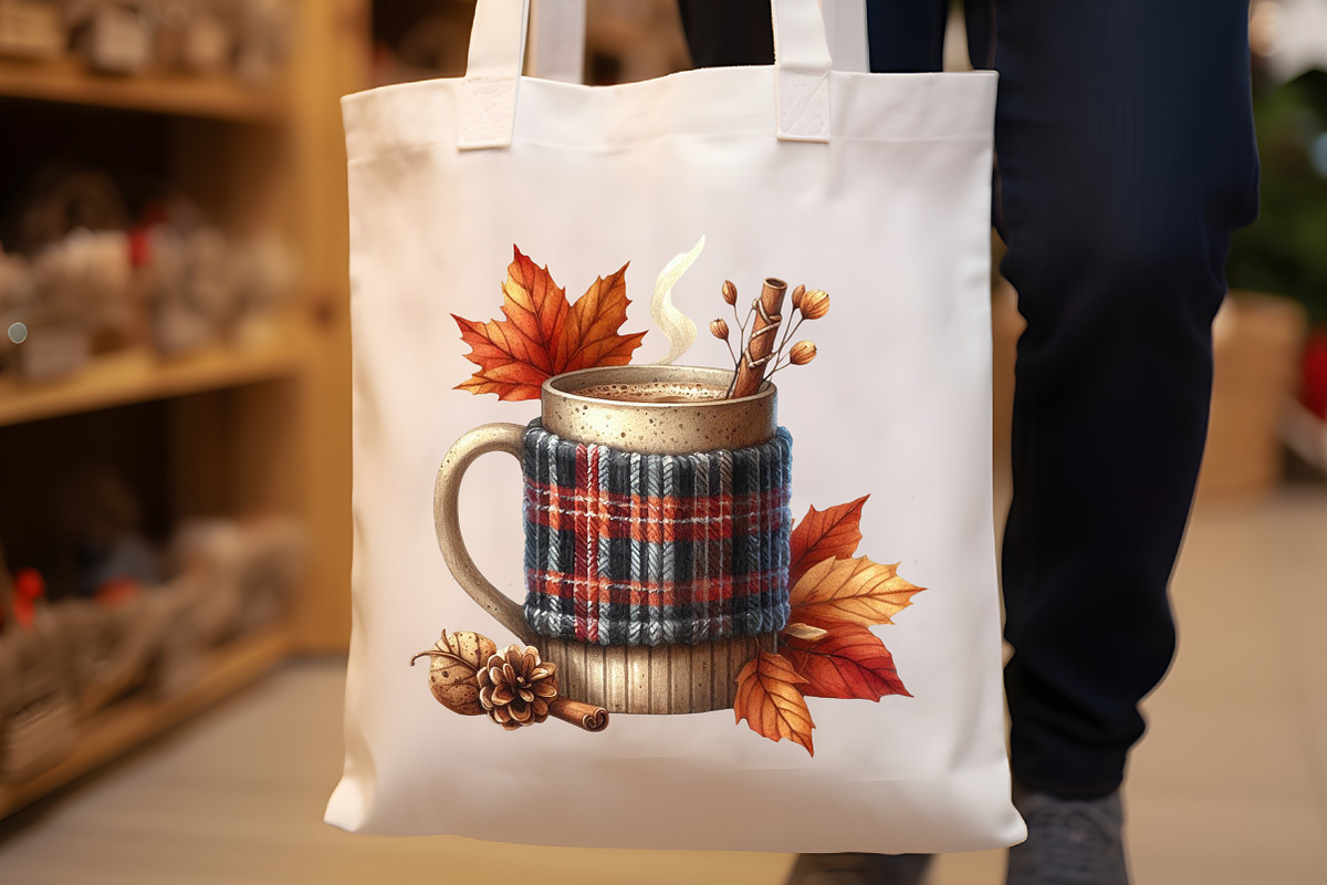 Watercolor Plaid Autumn Clipart, an Illustration by Rose Art (Photo 6 of 7)