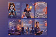 Glassy Calm | Social Media Templates, a Social Media Template by Sooni Gaad (Thumbnail 2 of 12)