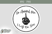 Funny Car Sticker Go Around Svg Png, an Object Illustration by Willow Paige Farms (Thumbnail 1 of 4)