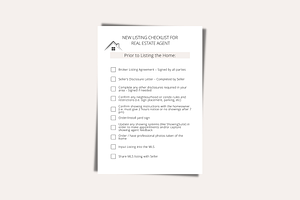 New Listing Checklist For Realtors