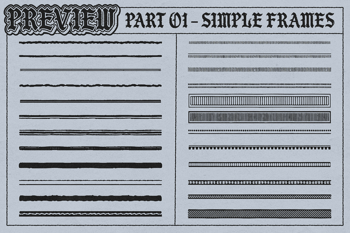 Illustrator Frames Brushes, a Brush Add-On by MiksKS (Photo 16 of 21)