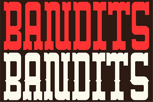 BANDITS - Western Slab Serif