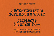 Midnight Party Retro Halloween Font, a Sans Serif Font by BilberryCreates (Thumbnail 9 of 9)