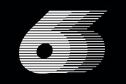 Number 6 speed motion lines logo, a Branding & Logo Template by Leksono (Thumbnail 1 of 2)