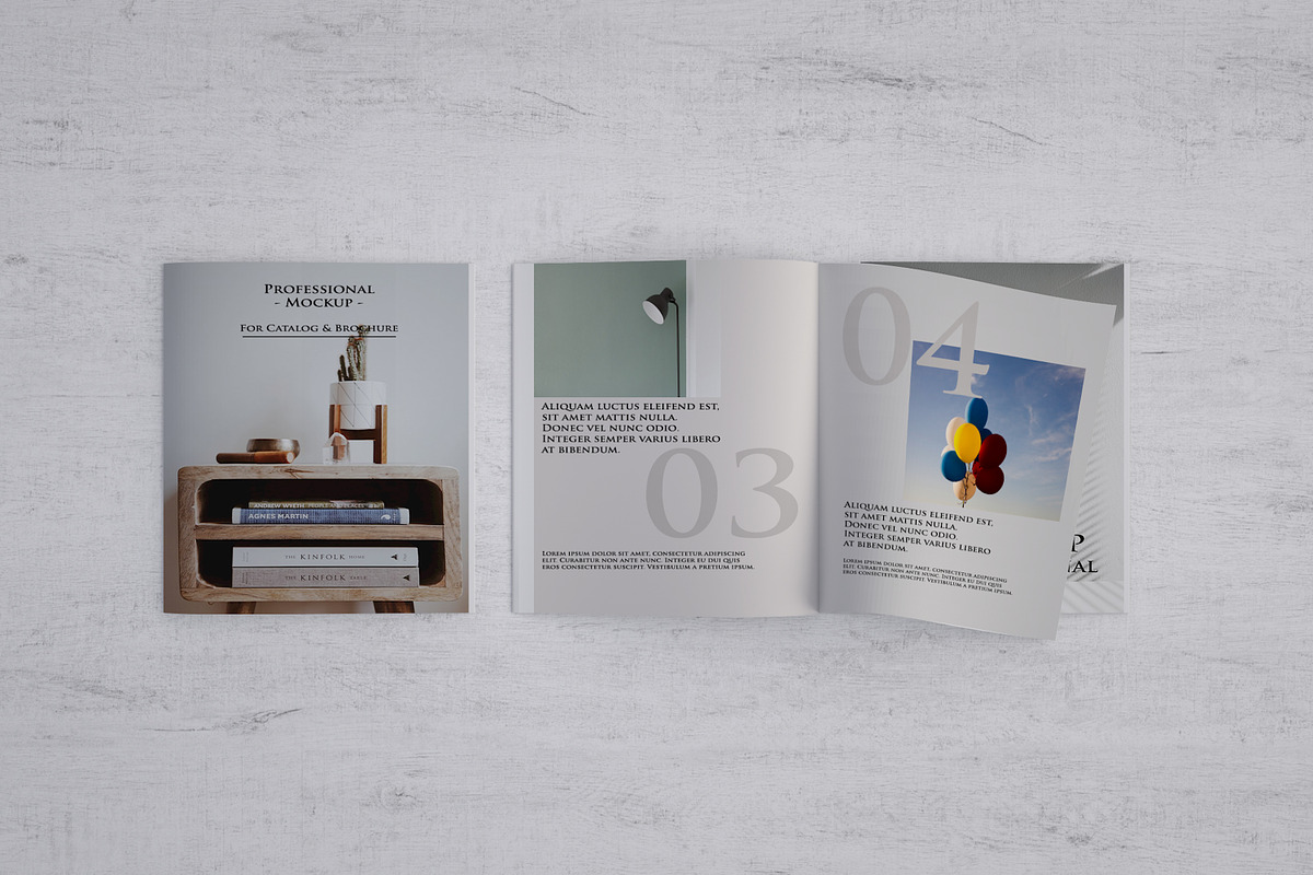 Square Catalog/Brochure Mock-Up, a Print Template by StyleMockups (Photo 4 of 7)