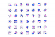 Line design icons with color filling, an Outline Icon by Boyko Pictures (Thumbnail 9 of 10)