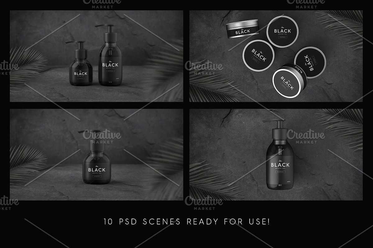 10 Realistic Beard Oil Mockup, a Packaging Mockup by Grand Design (Photo 6 of 6)