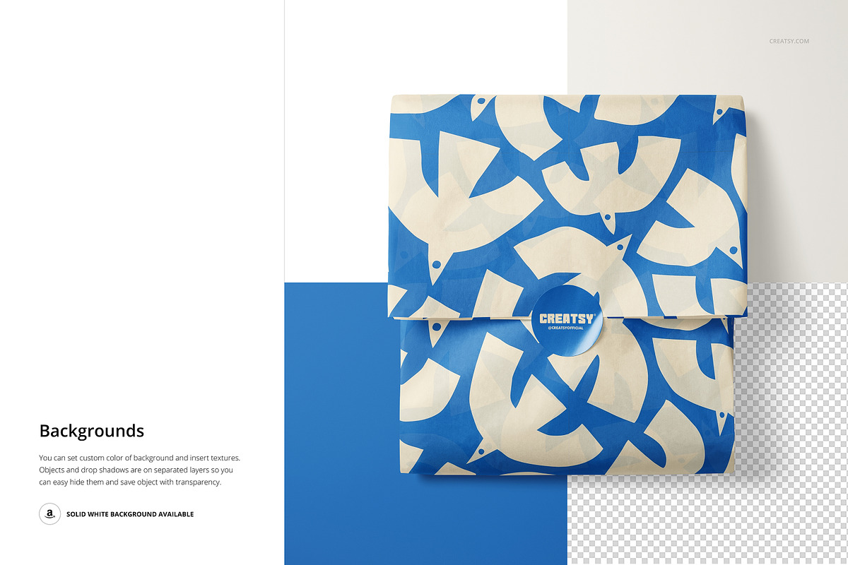 Wrapped Tissue Paper Mockup Sticker, a Packaging Mockup by creatsy5 (Photo 4 of 7)