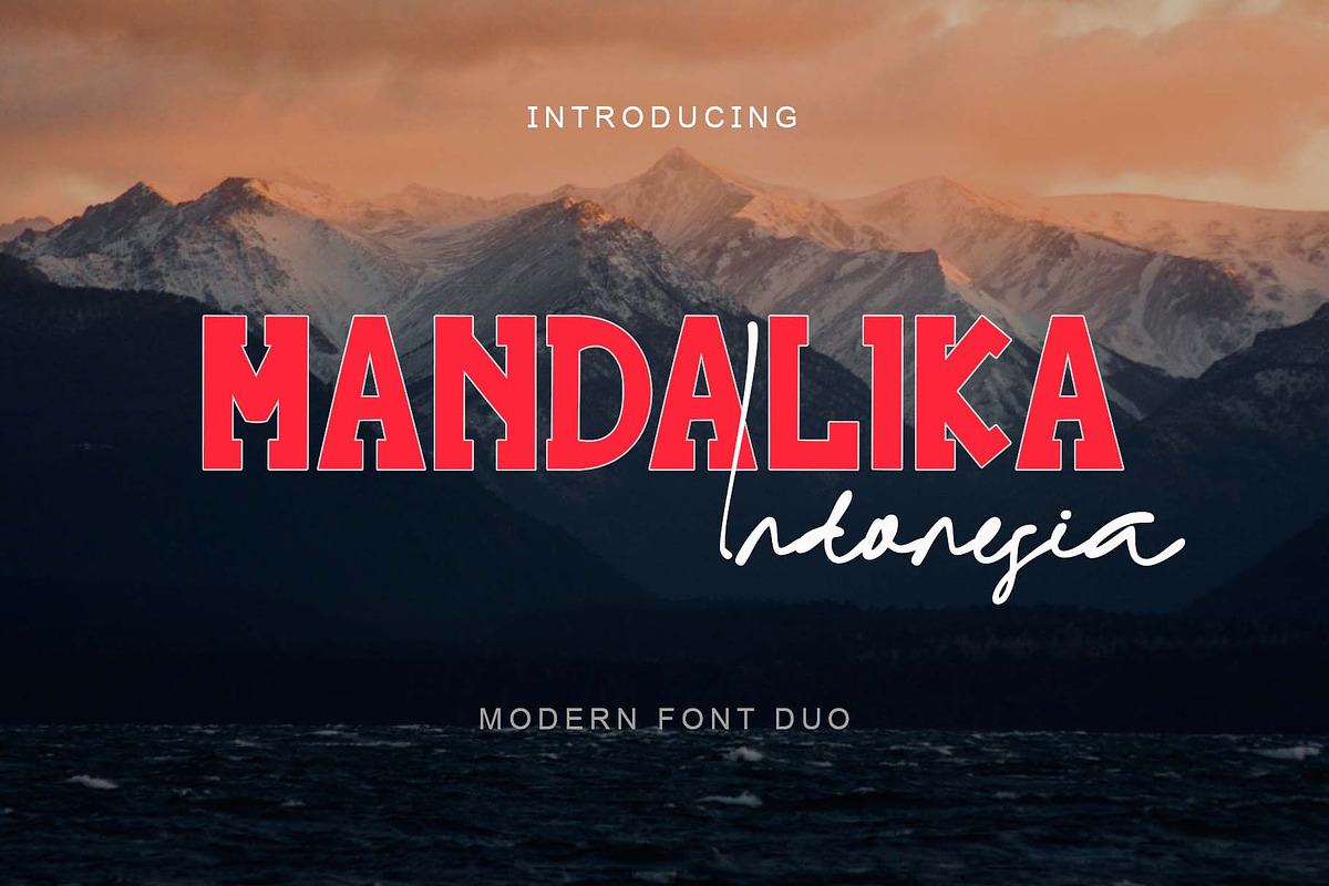 Mandalika Indonesia, a Slab Serif Font by Yoga Letter (Photo 1 of 7)