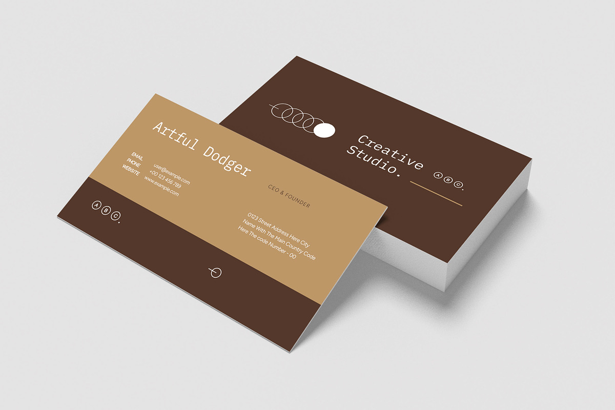 Professional Business Card Template, a Business Card Template by MightyDesign (Photo 1 of 6)