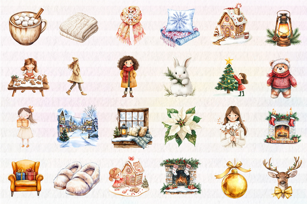 Winter Clip Art, an Illustration by CreationArt (Photo 3 of 4)