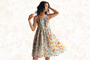 Soft Romantic Flower Pattern, a Pattern Graphic by StudioGlouna (Thumbnail 4 of 6)
