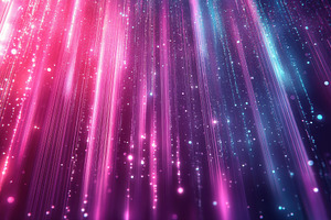 Pink and blue light streaks glitter, a Photo by Pixeness Studio