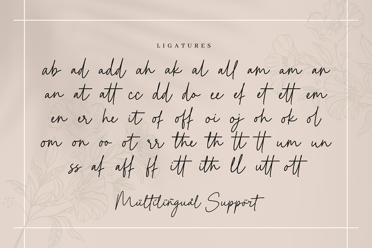 Hattinand - Monoline Font, a Script Font by Sronstudio (Photo 11 of 12)