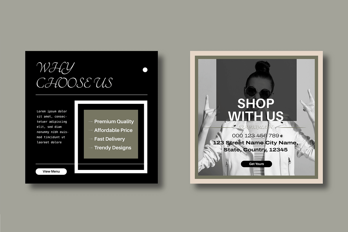 Fashion Social Media Template, a Social Media Template by MightyDesign (Photo 5 of 8)