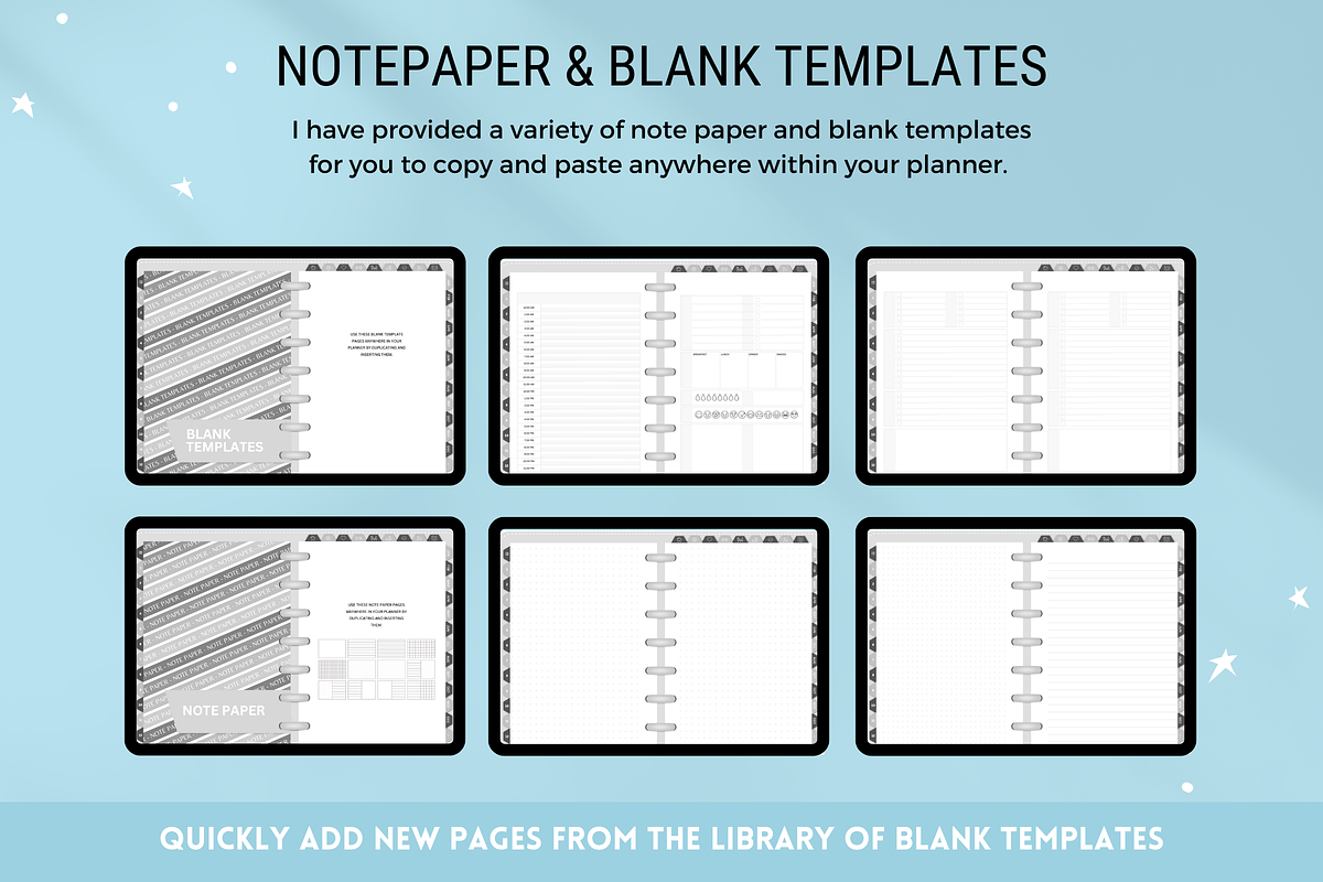 Cute Digital Life Planner 750+ pages, a Templates & Theme by SunshineStudioBoutique (Photo 7 of 9)