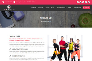 GYM Elementor WordPress Theme