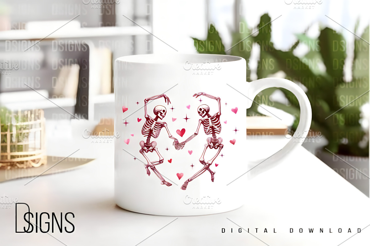 Valentine's Day Png Skeleton Heart, a Seasonal Illustration by Design Station (Photo 6 of 7)