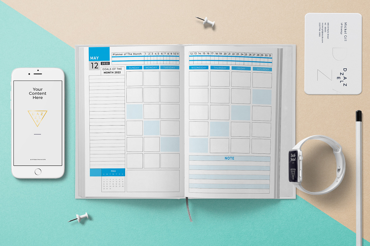 Editable Planner & Agenda, a Stationery Template by obayes (Photo 3 of 10)