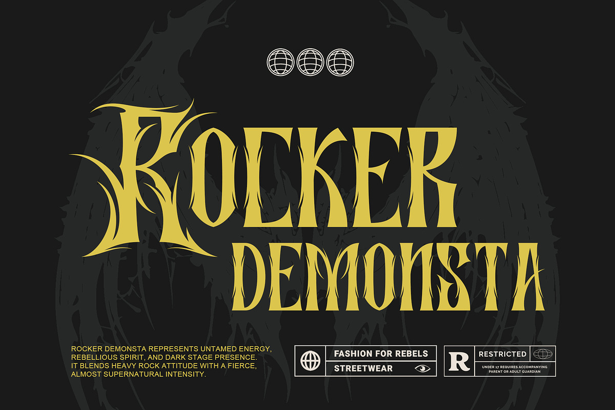 Zorvex – Heavy Metal Logo Font, a Blackletter Font by Letterara (Photo 8 of 15)