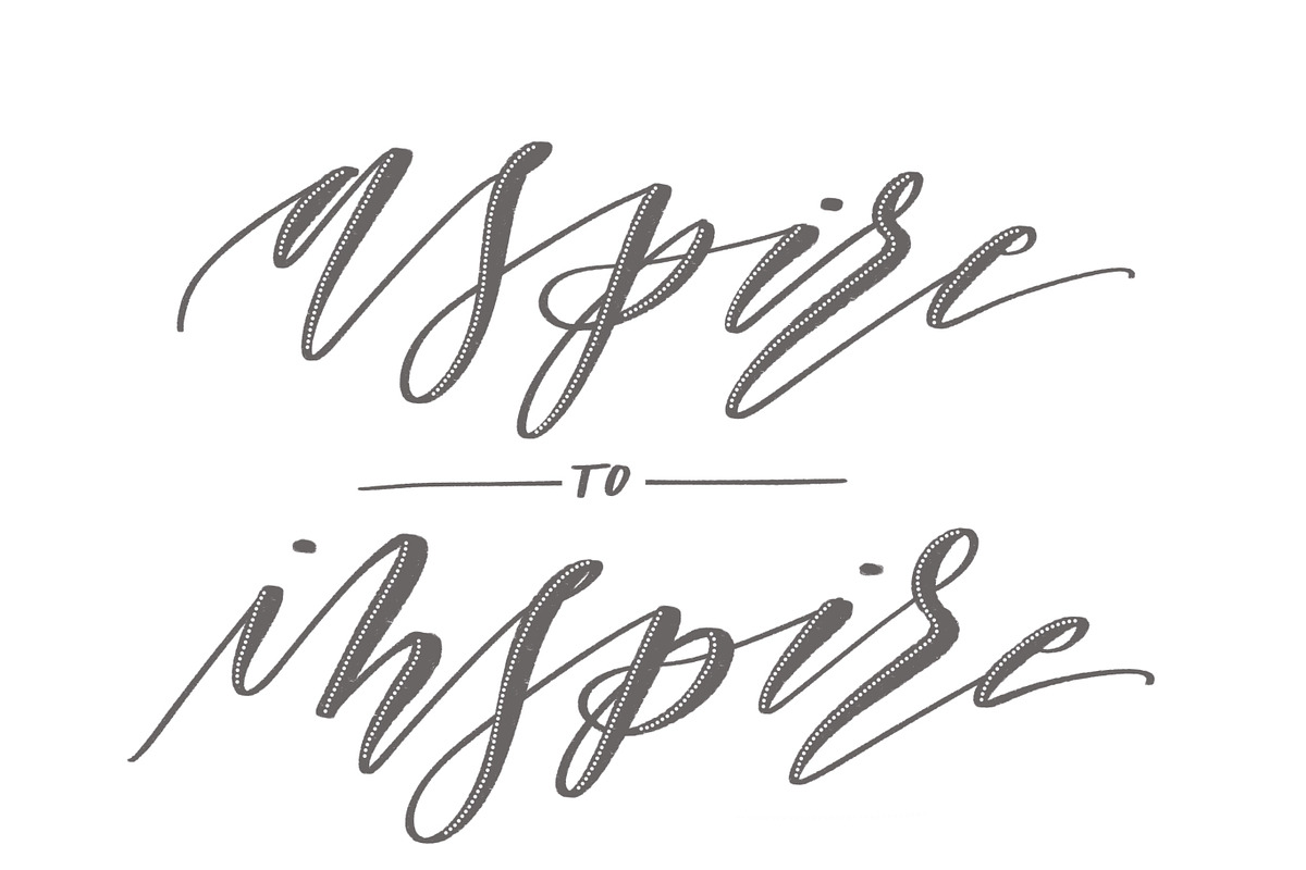 Procreate Calligraphy Brush: Diva, a Brush Add-On by INKMETHIS (Photo 3 of 3)