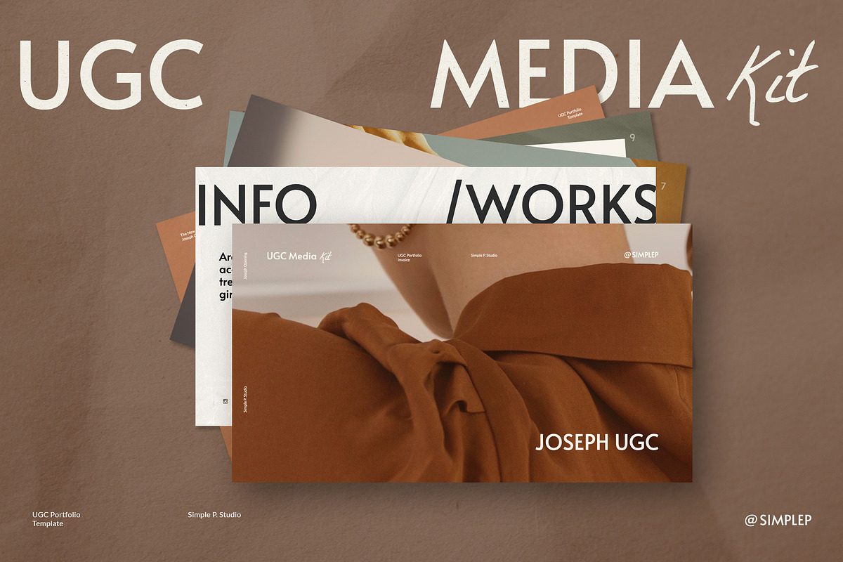 Joseph UGC Media Kit, a Marketing Template by Simple P. (Photo 1 of 11)