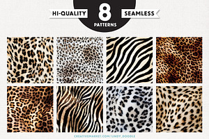 Realistic Animal Print Patterns