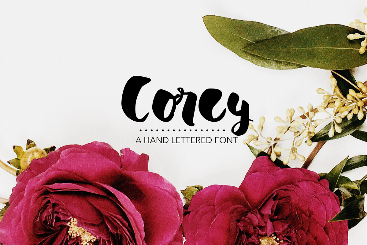 COREY Hand Lettered Font