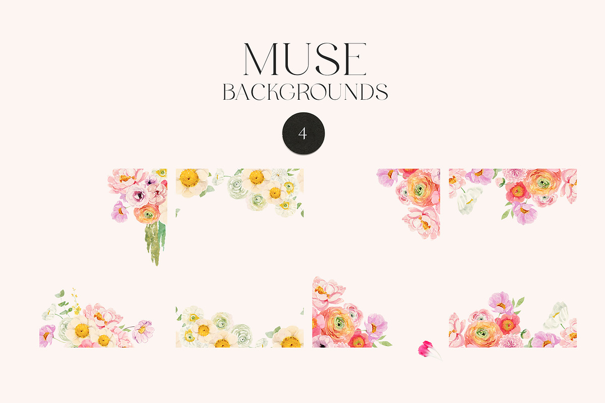 MUSE Real Watercolor Flowers, a Decorative Illustration by Lana Elanor (Photo 11 of 12)