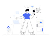 Minimalist Corporate Illustrations, an Illustration by SaurabhSharma (Thumbnail 11 of 11)