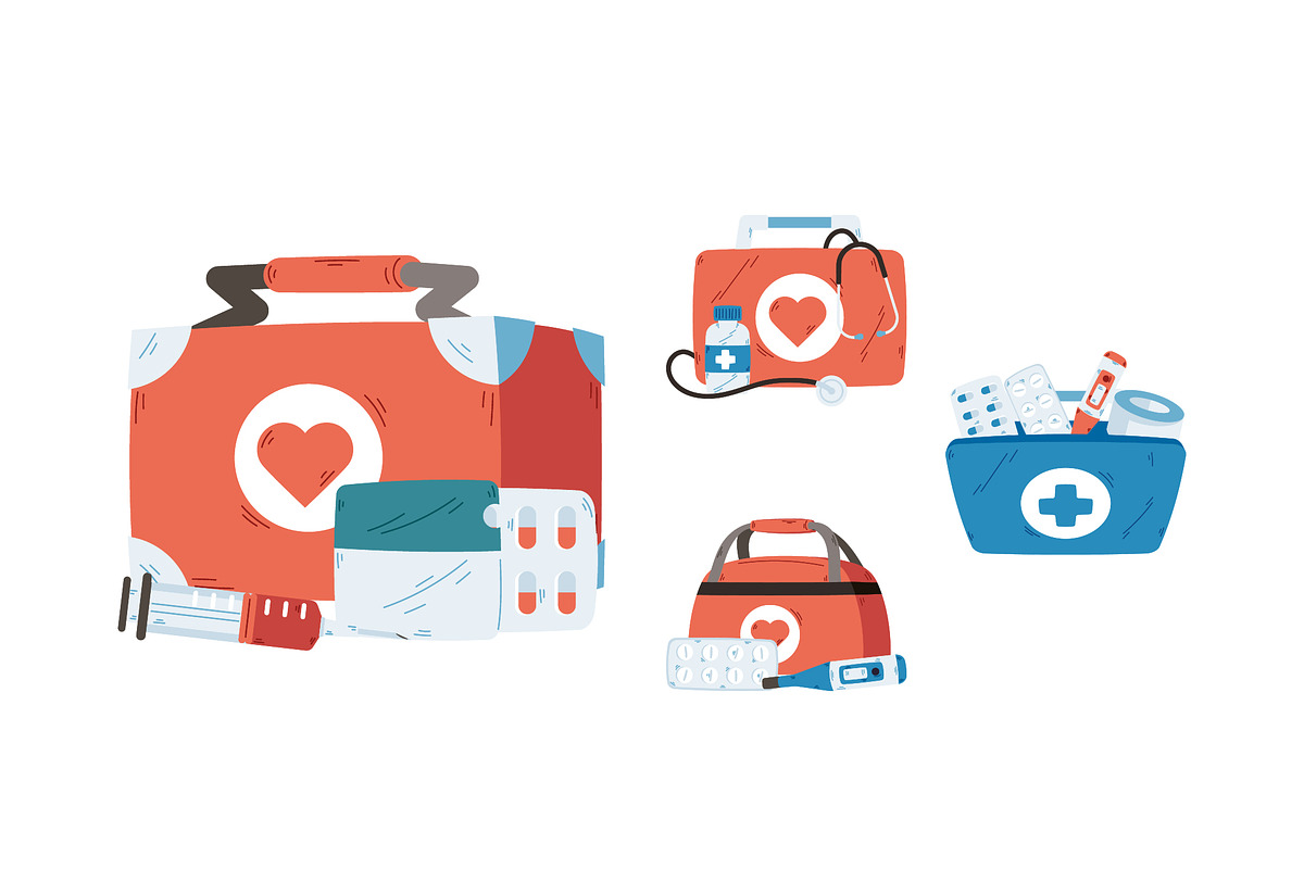 First Aid Kit Vector Icons preview 3