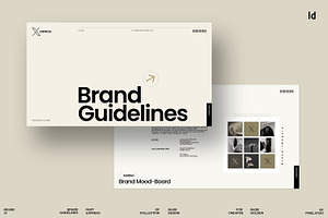 Brand Guideline InDesign Template, a Presentation Template by GoldenPixelStudio