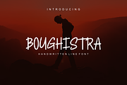 Boughistra - Font, a Handwritten Font by artchiles_design (Thumbnail 1 of 5)