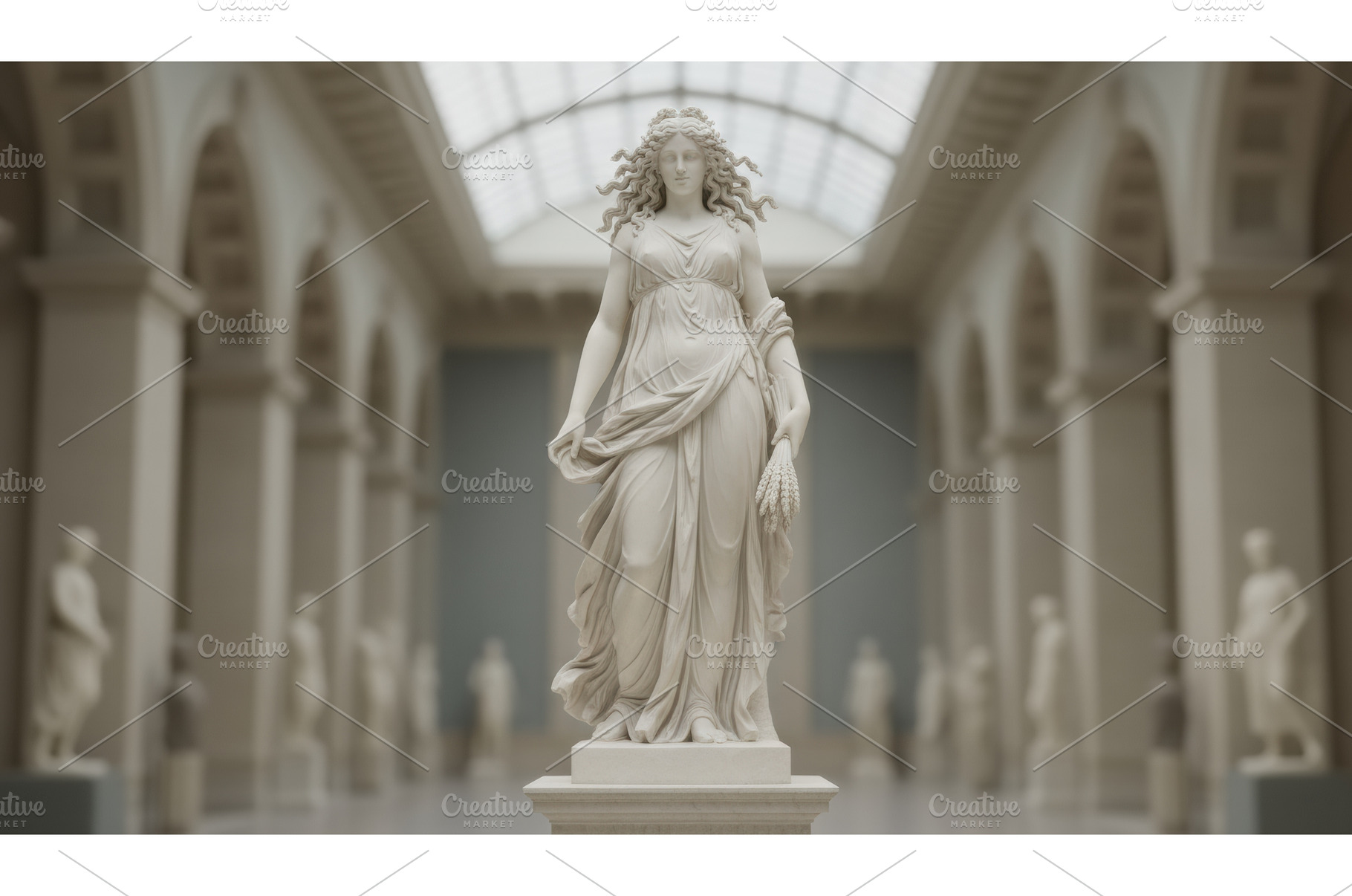 Elegant neoclassical marble statue, an Architecture Photo by Igor Tichonow