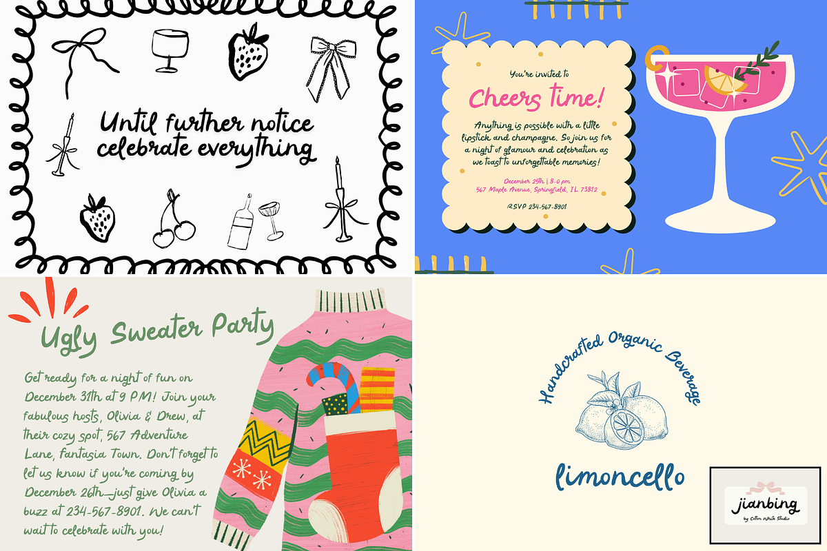 The Cut and Cursive Font Bundle 2, a Script Font by Sofia Skoog (Photo 8 of 11)