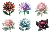 Whimsical Dahala flower spring, an Illustration by Designworld (Thumbnail 4 of 4)