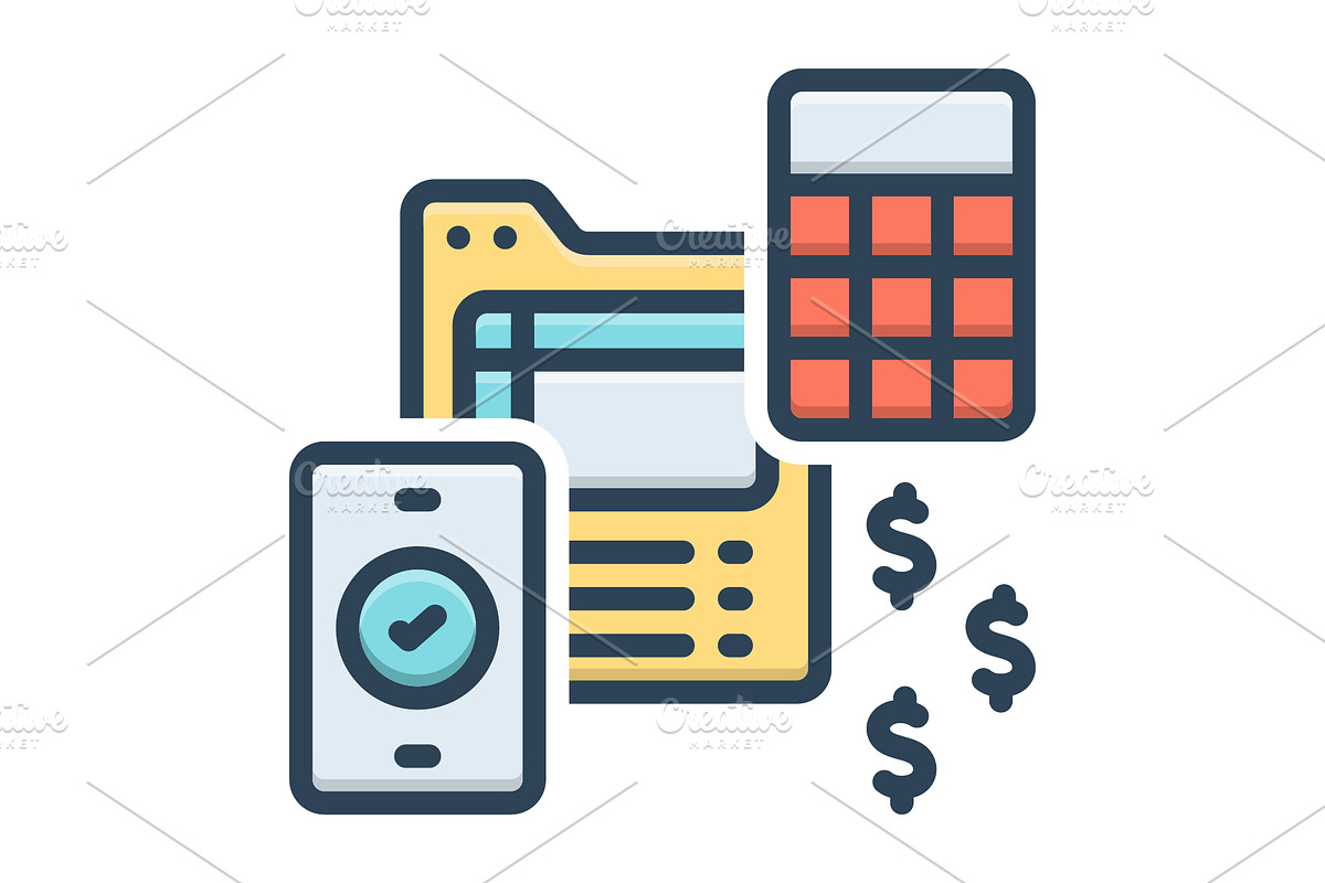 Payable account color icon, a Duotone Icon by Creative priyanka
