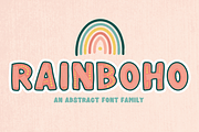 Rainboho - Layered Font Family, a Font by The Pretty Letters (Thumbnail 1 of 6)