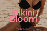 Bikini Bloom - Summer Sans, a Sans Serif Font by Misha Sova (Thumbnail 1 of 12)