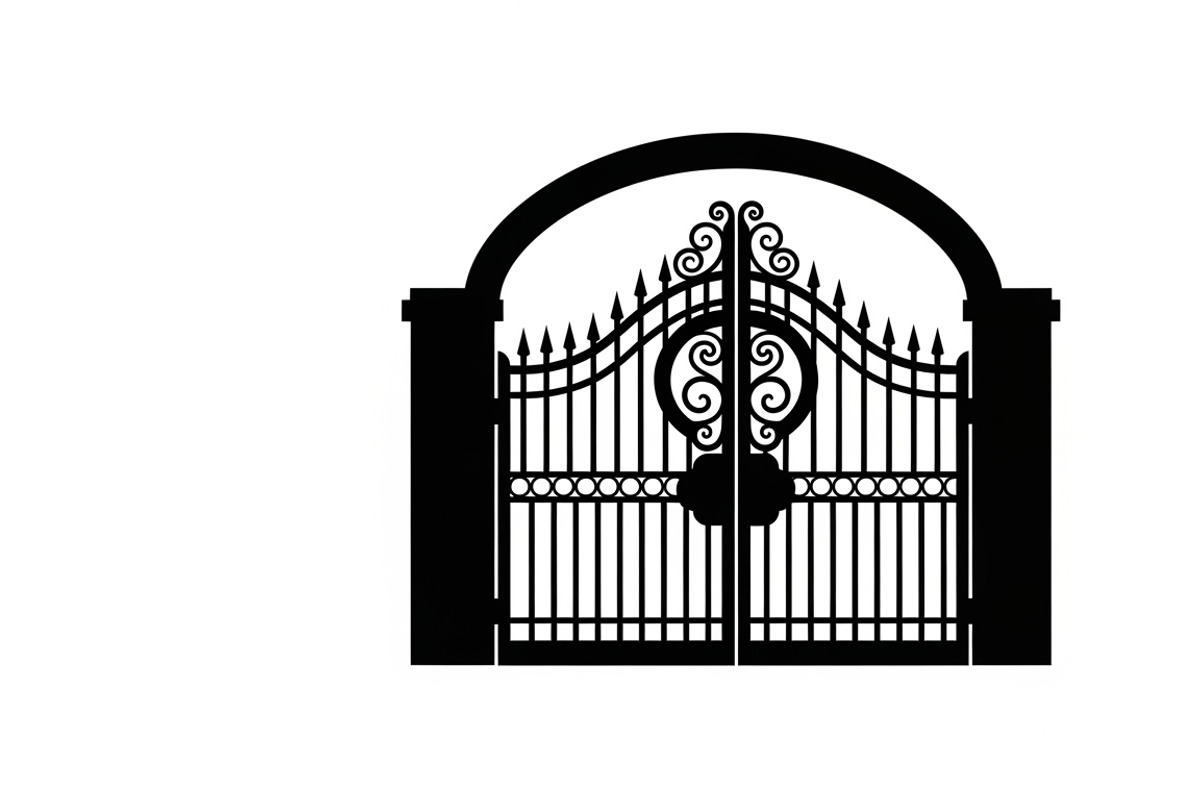 Ornate Iron Gate SVG Bundle, an Illustration by Designs_River (Photo 13 of 31)