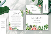 Wedding set - Tropical blossom, an Invitation Template by Alewiena (Thumbnail 3 of 14)
