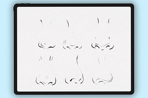 Procreate Nose Brushes Stamps