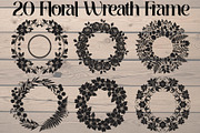 Floral Wreath Frame Bundle, an Object Graphic by Creativeshirt (Thumbnail 1 of 20)
