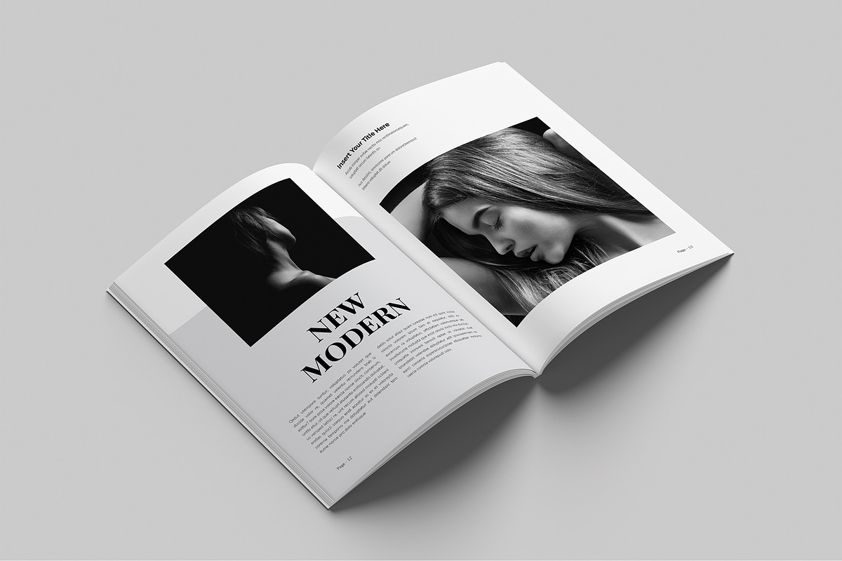 Fashion Magazine Template, a Magazine Template by Cleffon_Graphic_Studio (Photo 6 of 10)