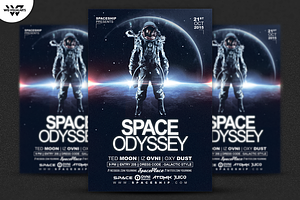 SPACE ODYSSEY Flyer Template