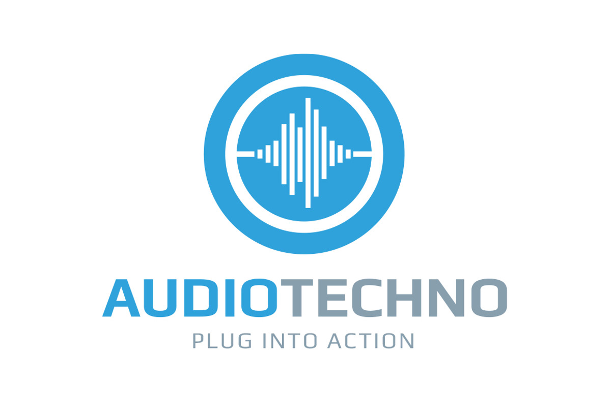 AudioTechno Logo Template, a Branding & Logo Template by Creativenauts (Photo 1 of 4)