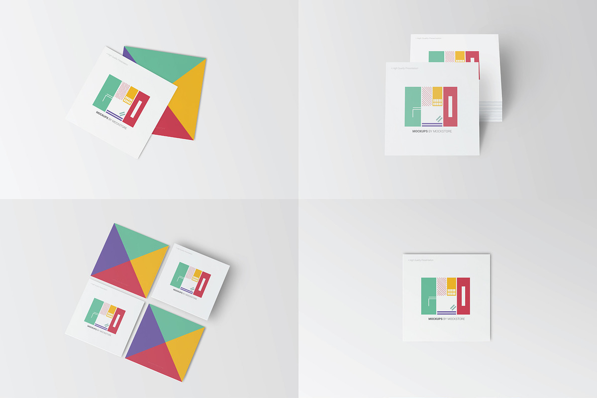 Square Business Card Mockup, a Mockup by Mockstore (Photo 7 of 7)