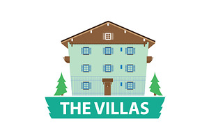 Elegant villa logo luxury house, an Object Illustration by LogosDen