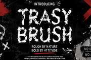 Trasy Brush Grunge Brush Typeface, a Handwritten Font by mesuka (Thumbnail 1 of 7)