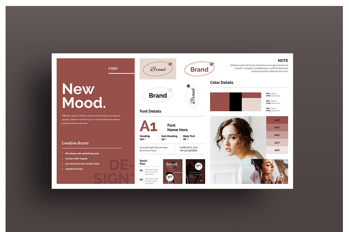Branding Moodboard Template Design preview 3